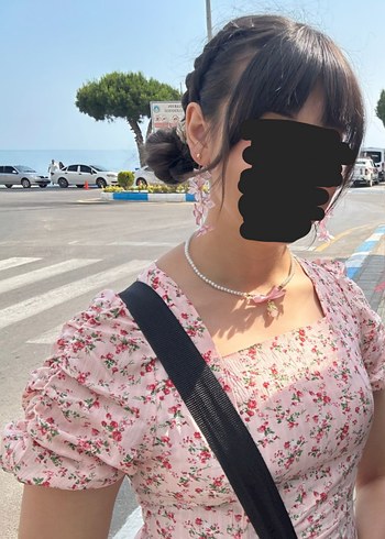 Pembe Midi Coquette Elbise - Görsel 5