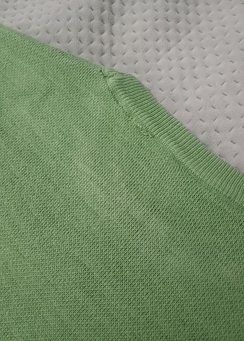 Yeşil Oversize Dinozor Desenli Triko Kazak - Görsel 6