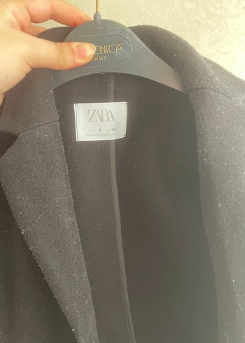 Siyah Erkek Çocuk Düğmeli Kaban - Görsel 2