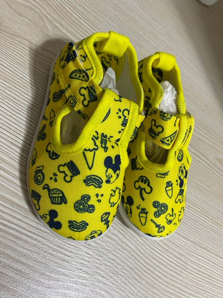 Sarı Baskılı Erkek Bebek İlk Adım Ayakkabısı - Görsel 2