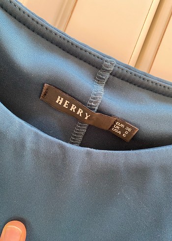 Fırfırlı Lacivert Uzun Abiye Elbise - Görsel 2