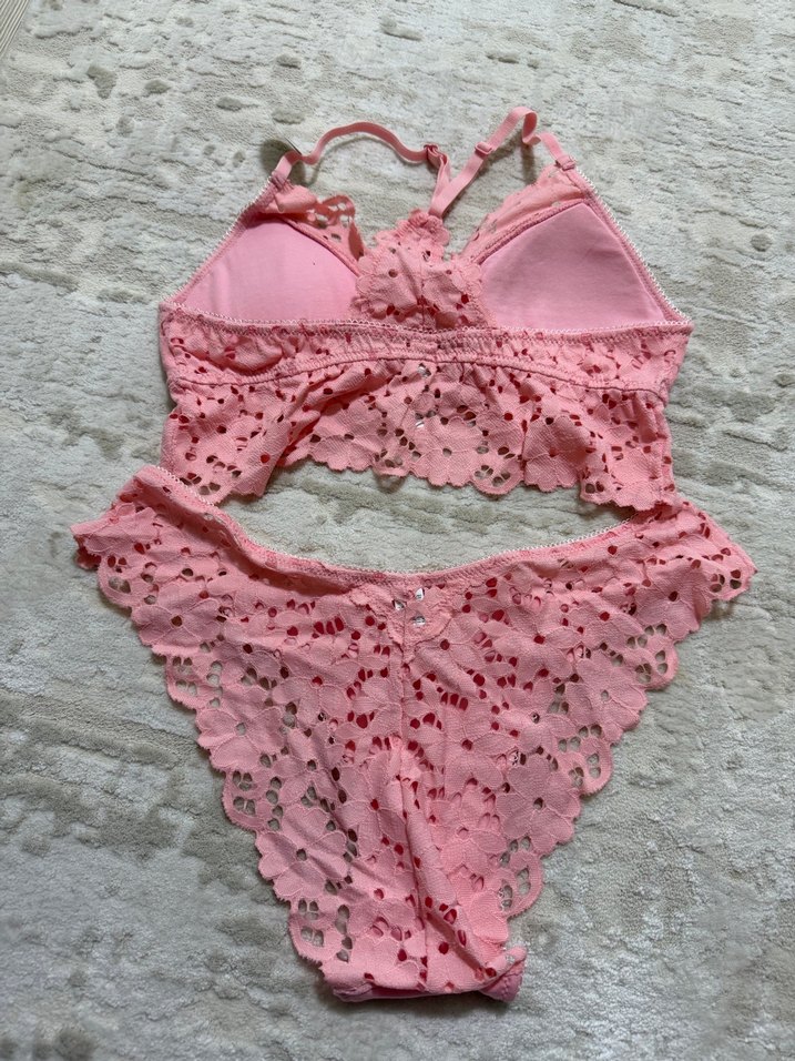 Penti Nakışlı Pembe Mini Bohem Sütyen Takımı - Görsel 2