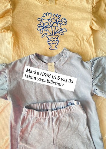 H&M kız bebek takım