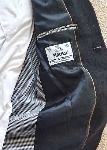 Siyah Süet Erkek Çocuk Klasik Ceket takım - Görsel 3