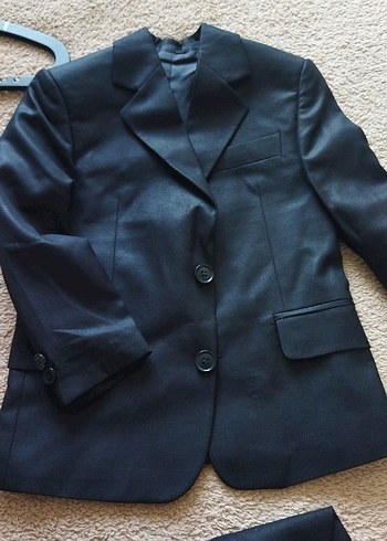 Klasik Siyah Erkek çocuk Takım Elbise - Görsel 2