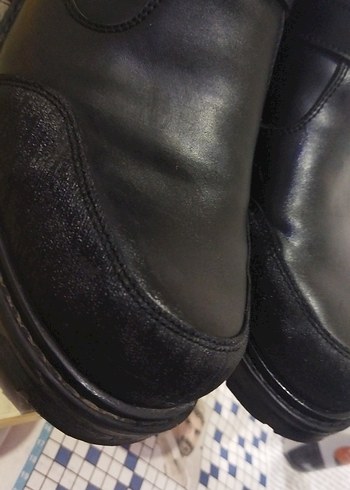 Siyah erkek Deri Tokalı Bot Kinetix - Görsel 6