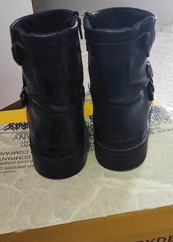 Siyah erkek Deri Tokalı Bot Kinetix - Görsel 2