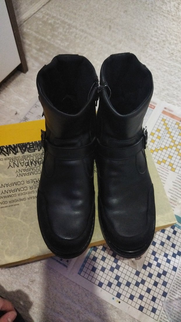 Siyah erkek Deri Tokalı Bot Kinetix - Görsel 5