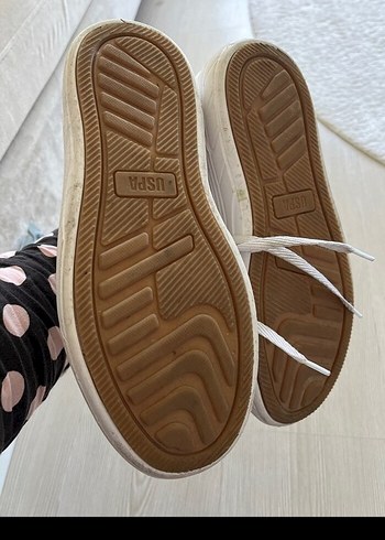 Beyaz Kadın Platform Spor Ayakkabı - Görsel 4