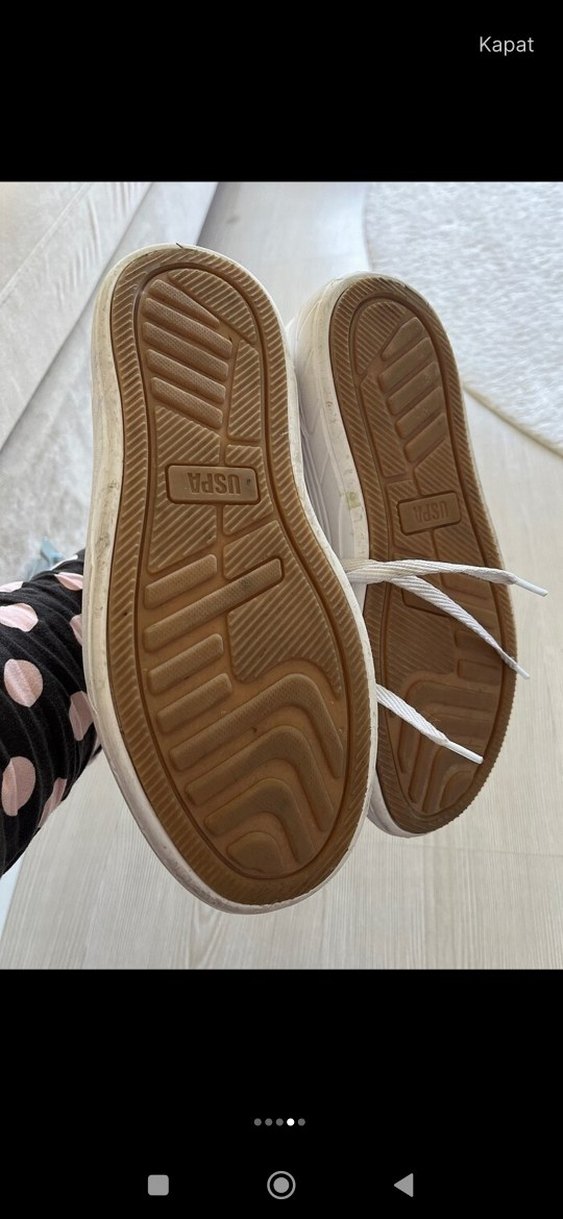 Beyaz Kadın Platform Spor Ayakkabı - Görsel 4