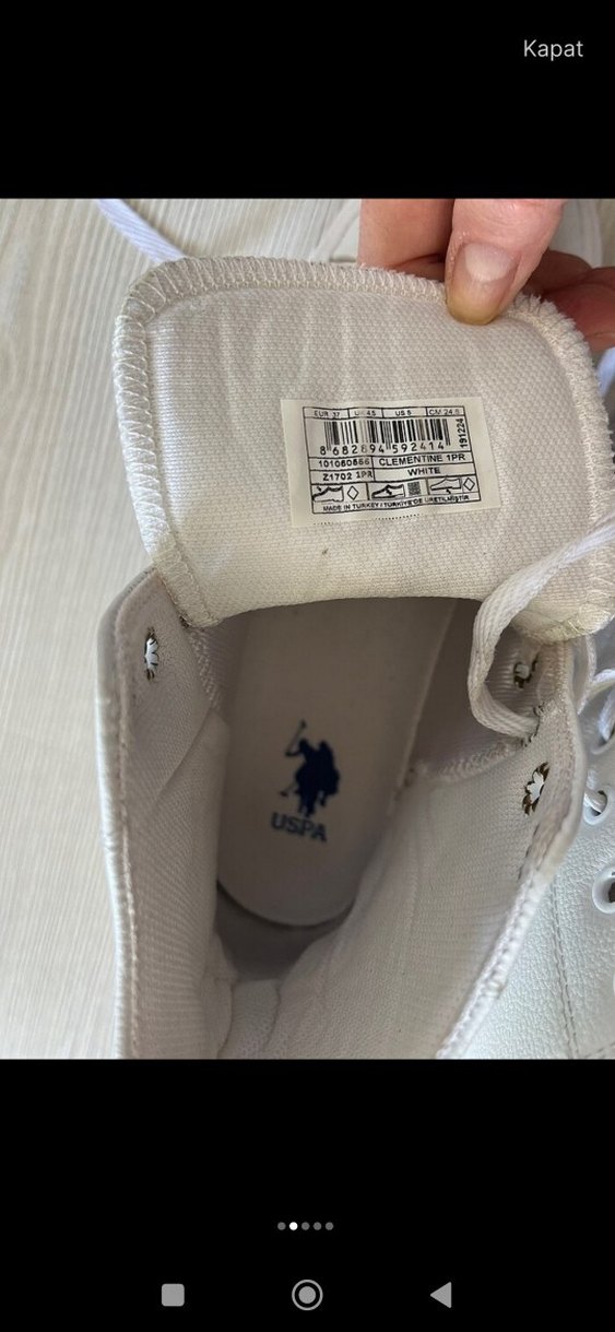 Beyaz Kadın Platform Spor Ayakkabı - Görsel 2