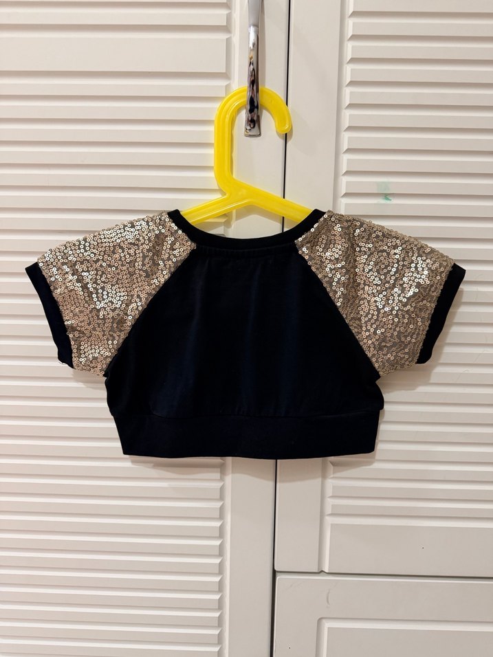 Panço Kız Çocuk Altın Renkli Payetli Bolero - Görsel 4