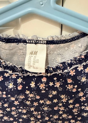 H&M Kız Çocuk Desenli Kısa Kollu Tişört - Görsel 3