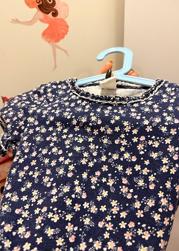 H&M Kız Çocuk Desenli Kısa Kollu Tişört - Görsel 6