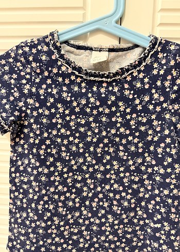 H&M Kız Çocuk Desenli Kısa Kollu Tişört - Görsel 2