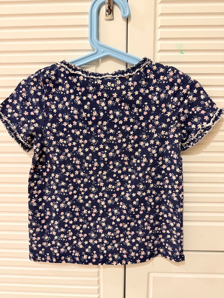 H&M Kız Çocuk Desenli Kısa Kollu Tişört - Görsel 4