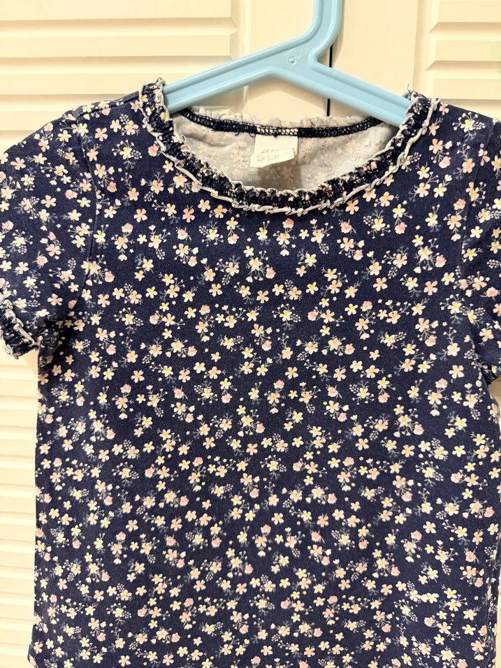 H&M Kız Çocuk Desenli Kısa Kollu Tişört - Görsel 2