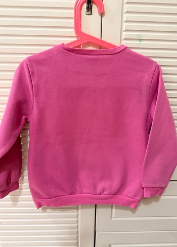 LC Waikiki Kız Çocuk Pembe Baskılı Sweatshirt - Görsel 4