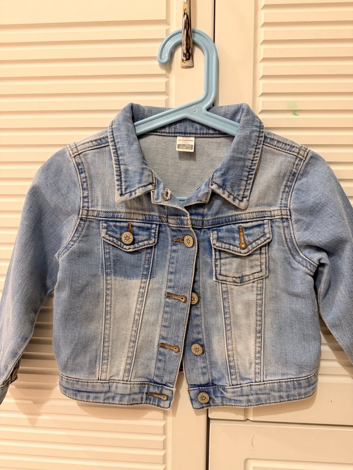 LC Waikiki Kız Çocuk Mavi Düğmeli Jean Ceket - Görsel 2