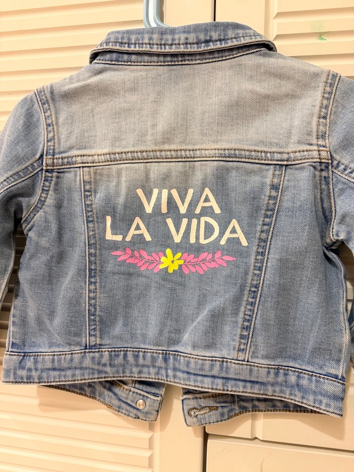 LC Waikiki Kız Çocuk Mavi Düğmeli Jean Ceket - Görsel 5