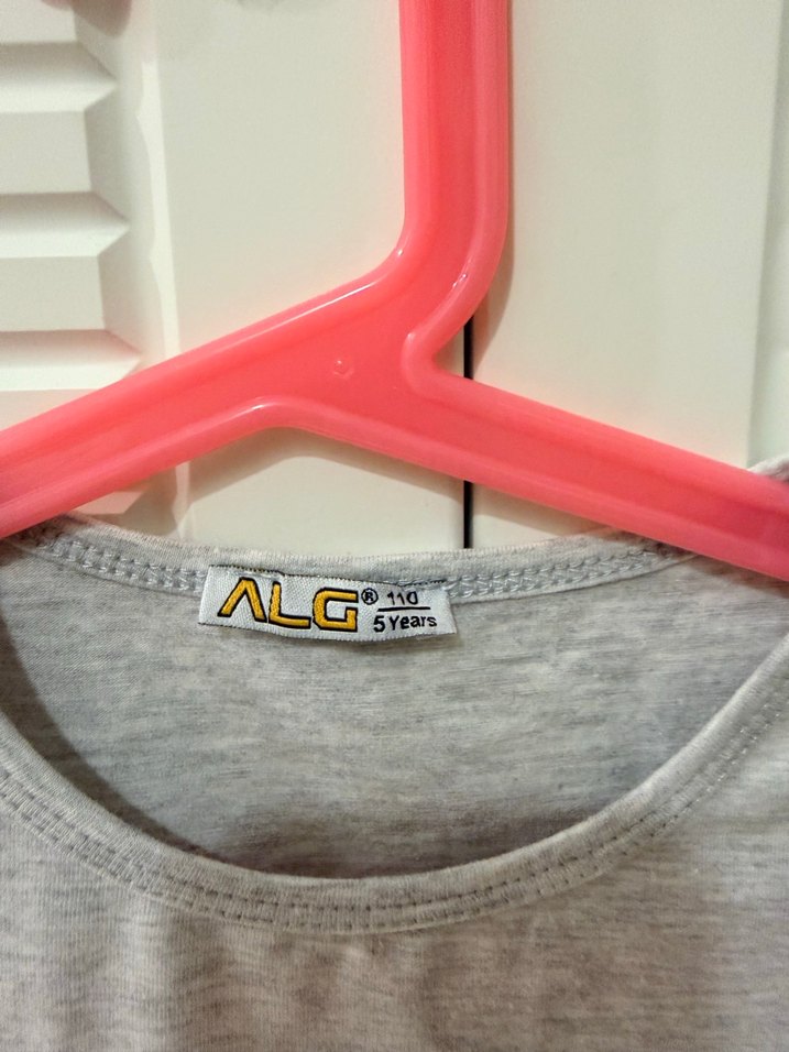 Kız Gri Kolsuz Tül Detaylı Tişört - Görsel 3