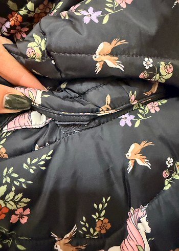 H&M Kız Çocuk Çok Renkli Kapüşonlu Yelek - Görsel 11