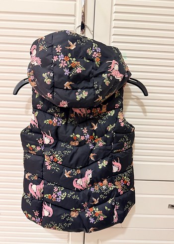 H&M Kız Çocuk Çok Renkli Kapüşonlu Yelek - Görsel 10