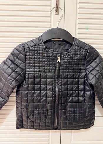 Koton Siyah Kız Çocuk Fermuarlı Deri Mont - Görsel 2