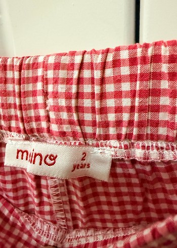 Mamino Kız Çocuk Kırmızı Nakışlı Dantel Şort - Görsel 8