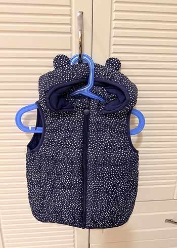 Kız Çocuk Lacivert Kapitone Yelek - Görsel 2