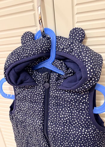 Kız Çocuk Lacivert Kapitone Yelek - Görsel 3