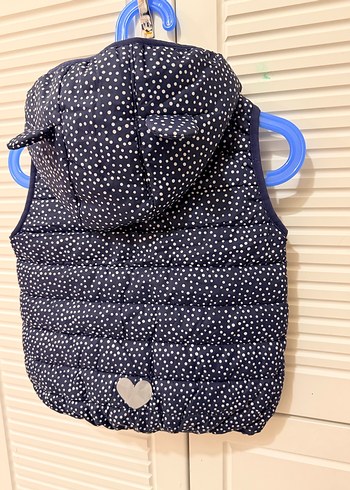 Kız Çocuk Lacivert Kapitone Yelek - Görsel 7