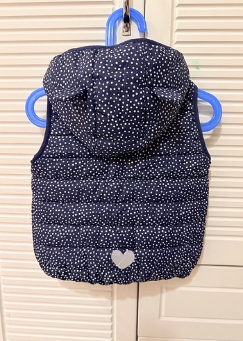 Kız Çocuk Lacivert Kapitone Yelek - Görsel 5