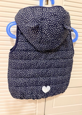 Kız Çocuk Lacivert Kapitone Yelek - Görsel 6