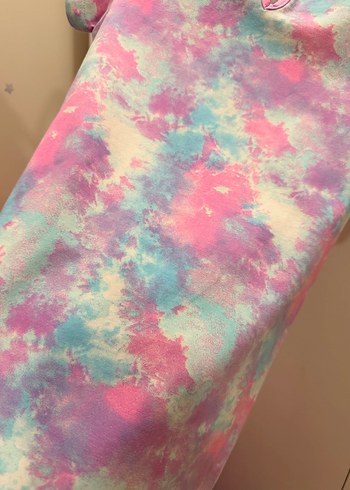 Minnie Mouse Kız Çocuk Pastel Batik Desenli Elbise - Görsel 3