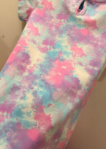 Minnie Mouse Kız Çocuk Pastel Batik Desenli Elbise - Görsel 4