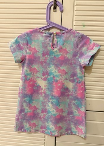 Minnie Mouse Kız Çocuk Pastel Batik Desenli Elbise - Görsel 5