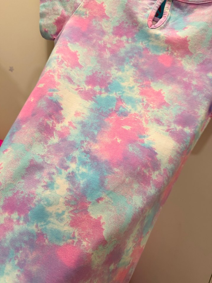 Minnie Mouse Kız Çocuk Pastel Batik Desenli Elbise - Görsel 4