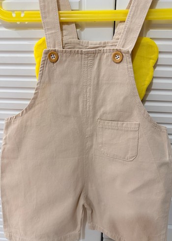 Bej Pamuklu Askılı kız Çocuk Tulum - Görsel 2