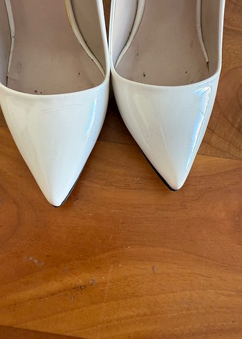 39 Beden beyaz Renk Beyaz Parlak Stiletto Topuklu Kadın Ayakkabı