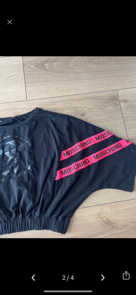 Kızlar için Moschino Siyah tshirt - Görsel 2