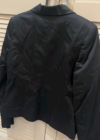 Siyah Kadın Midi Blazer Ceket - Görsel 3
