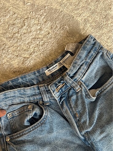 36 Beden mavi Renk Pull and bear straight fit jean