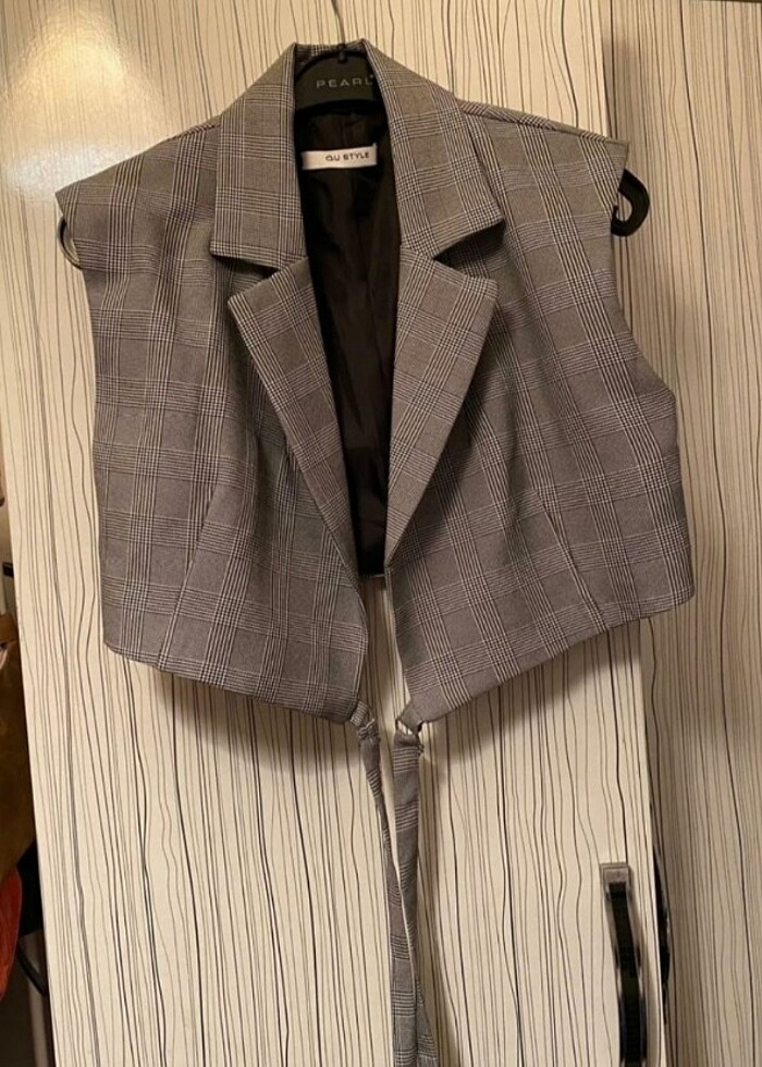 Qu Style Etek ceket yelek 3'lü takım - Görsel 5