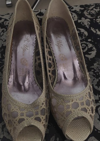 Bej Topuklu Kadın Ayakkabı - Görsel 7