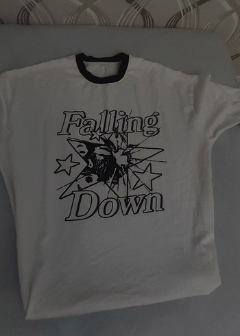 Beyaz renk Baskılı Tişört - Görsel 2