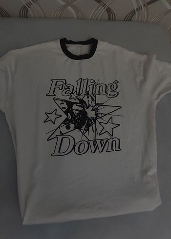 Beyaz renk Baskılı Tişört - Görsel 3