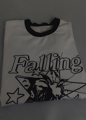 Beyaz renk Baskılı Tişört - Görsel 5