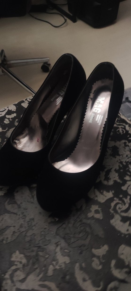 Siyah Tokalı Yüksek Topuklu Gotik Stiletto - Görsel 2