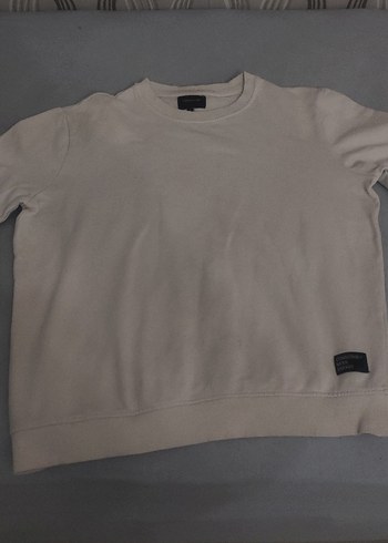 Beyaz Basic Sweatshirt Grimelange Marka - Görsel 4